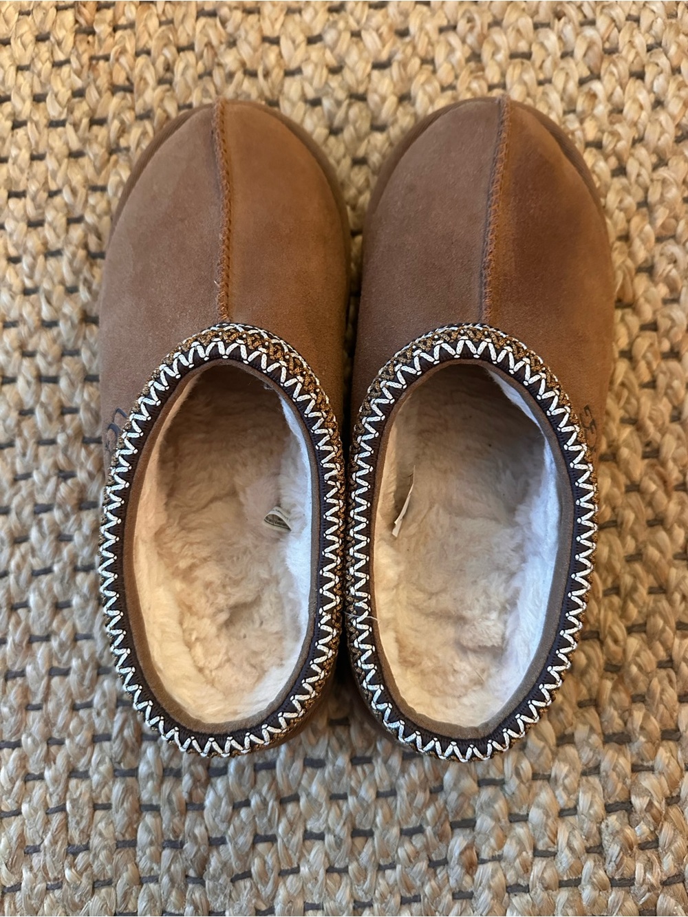 UGG Brown Cozy Suede Shearling Slippers - Picture 5 of 5